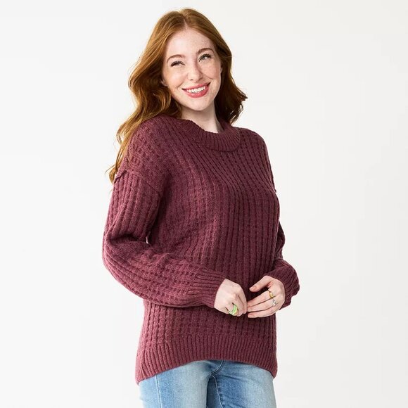 Preowned SO Slouchy Crewneck Sweater - Picture 1 of 4